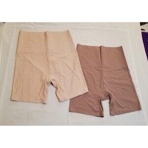 Skinny Girl Tummy & Thigh Shaper 2 Pc Set Medium Shapewear Spandex Snatched FUPA